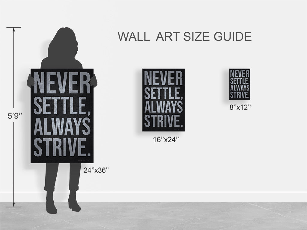 Never Settle, Always Strive