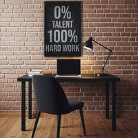 0 Percent Talent 100 Percent Hard Work