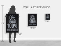 0 Percent Talent 100 Percent Hard Work