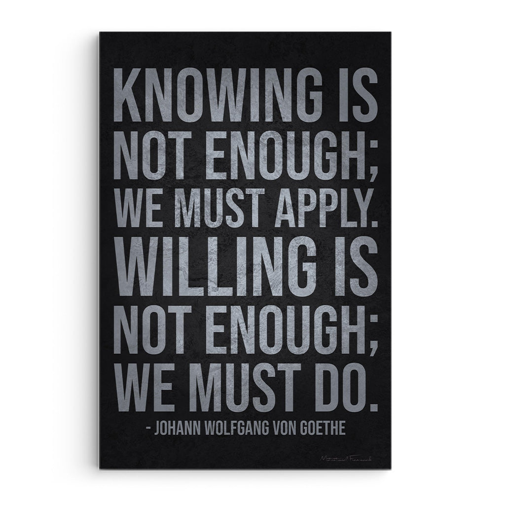 Knowing Is Not Enough