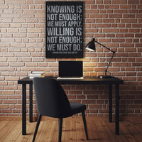 Knowing Is Not Enough