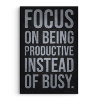 Focus On Being Productive Instead Of Busy