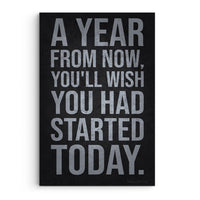 A Year From Now You'll Wish You Had Started Today