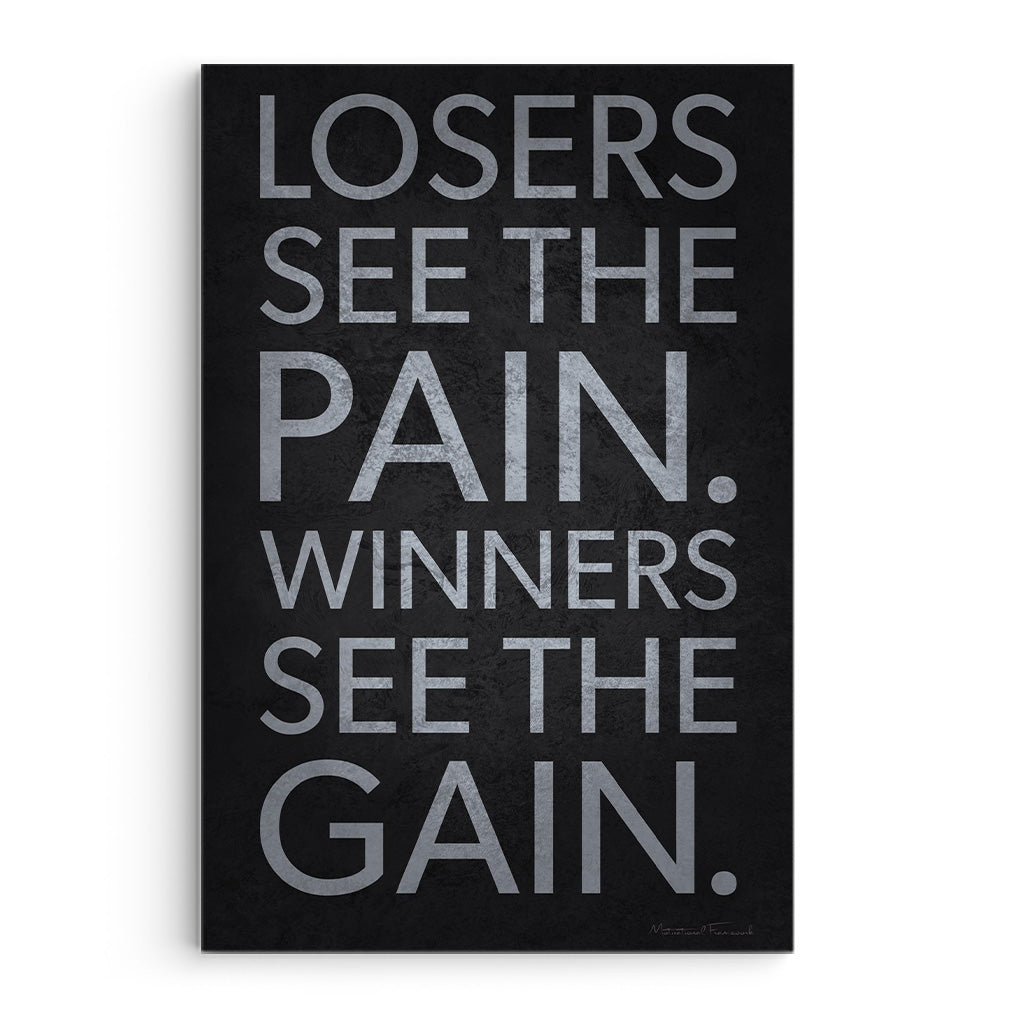 Losers See Pain, Winners See Gain