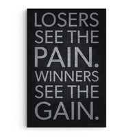 Losers See Pain, Winners See Gain