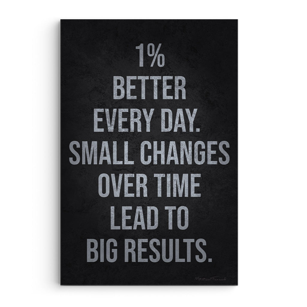One Percent Everyday Small Changes Over Time Big Results
