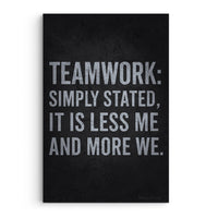 Teamwork Less With Me And More With We
