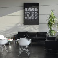 Teamwork Less With Me And More With We